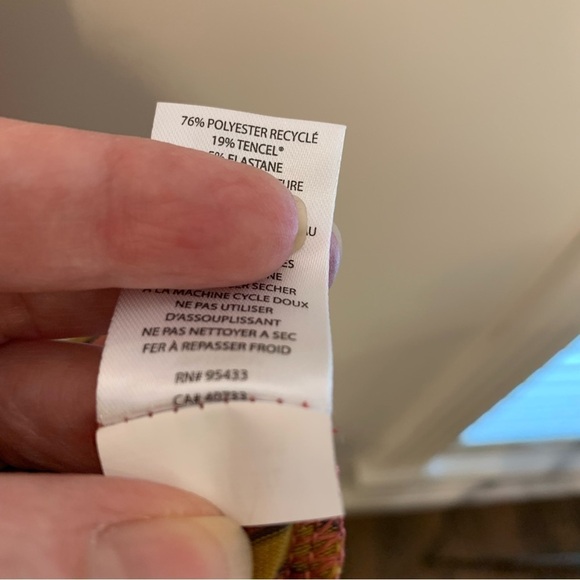 Toad & Co Swifty Tank Dress w pockets in coral, pink, green stripe.‎ Size Medium - Picture 6 of 10